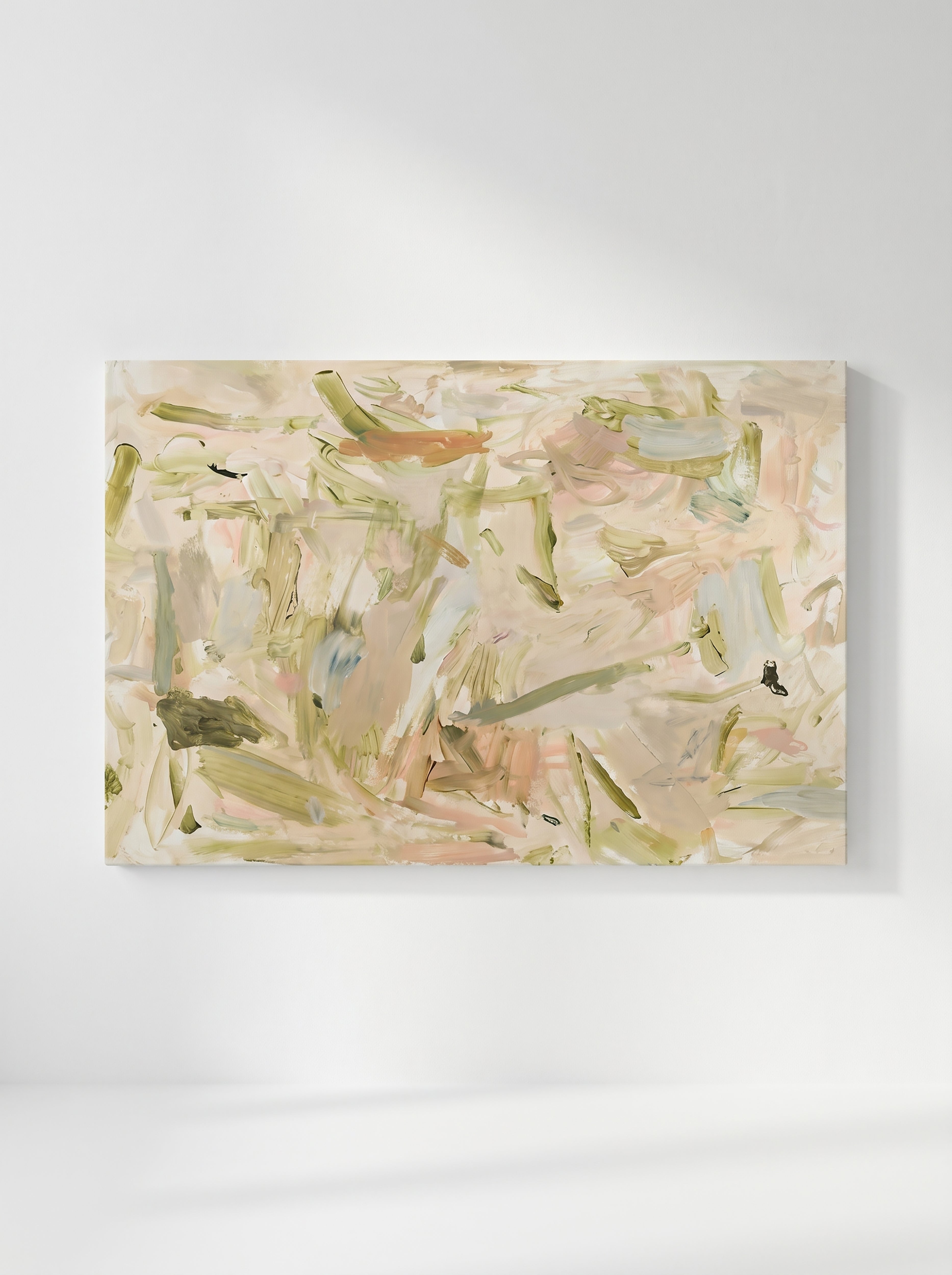 Soft Horizon Hand-Painted Oil on Canvas