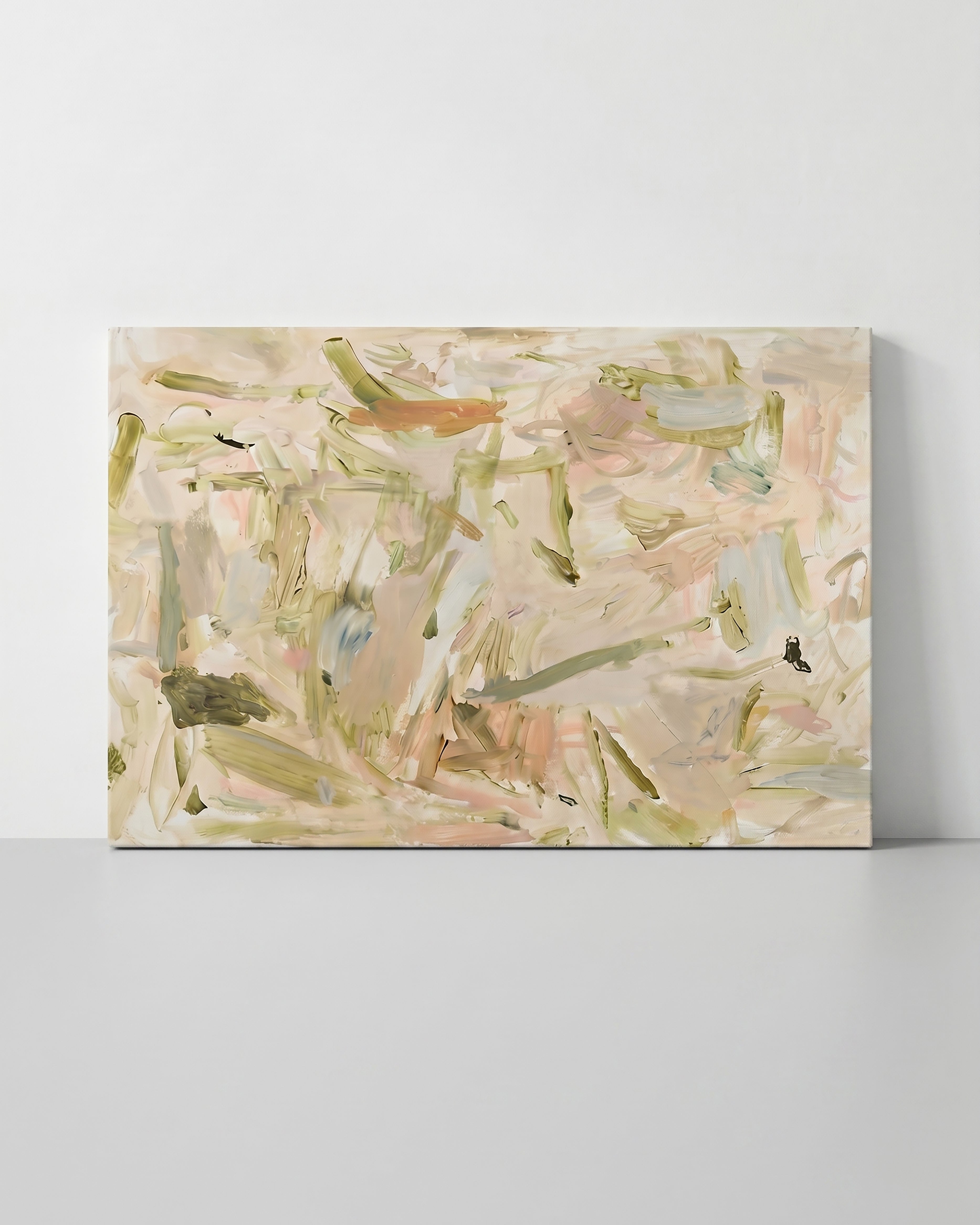 Soft Horizon Hand-Painted Oil on Canvas