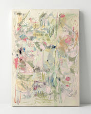 Scholarly Garden Hand-Painted Oil on Canvas