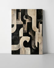 Silent Geometry Hand-Painted Oil on Canvas