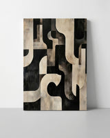Silent Geometry Hand-Painted Oil on Canvas
