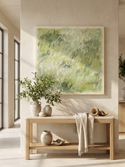 Spring Meadow Hand-Painted Oil on Canvas