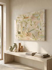 Soft Horizon Hand-Painted Oil on Canvas