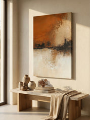 Twilight Meadow Hand-Painted Oil on Canvas