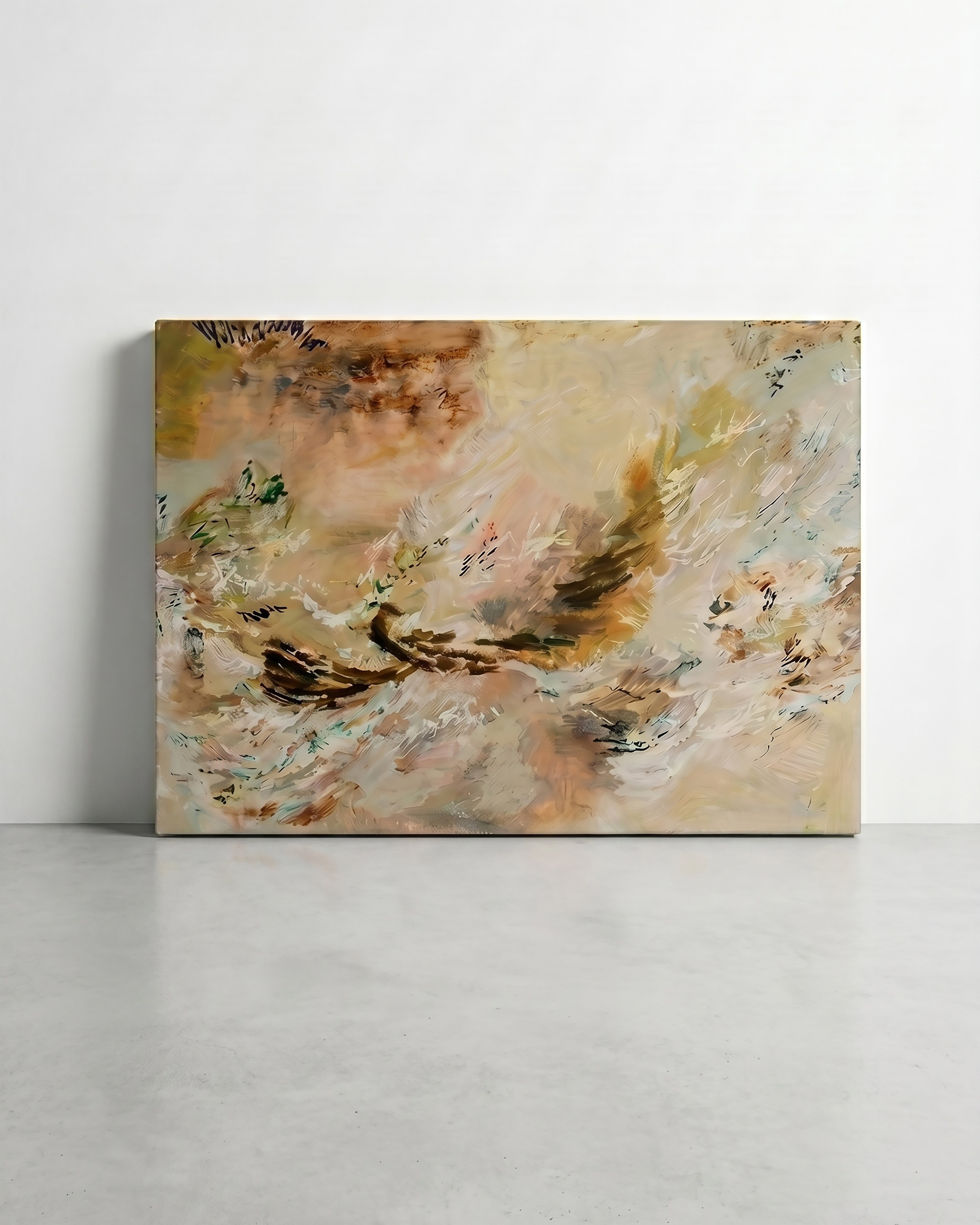 Peng Cheng Hand-Painted Oil on Canvas