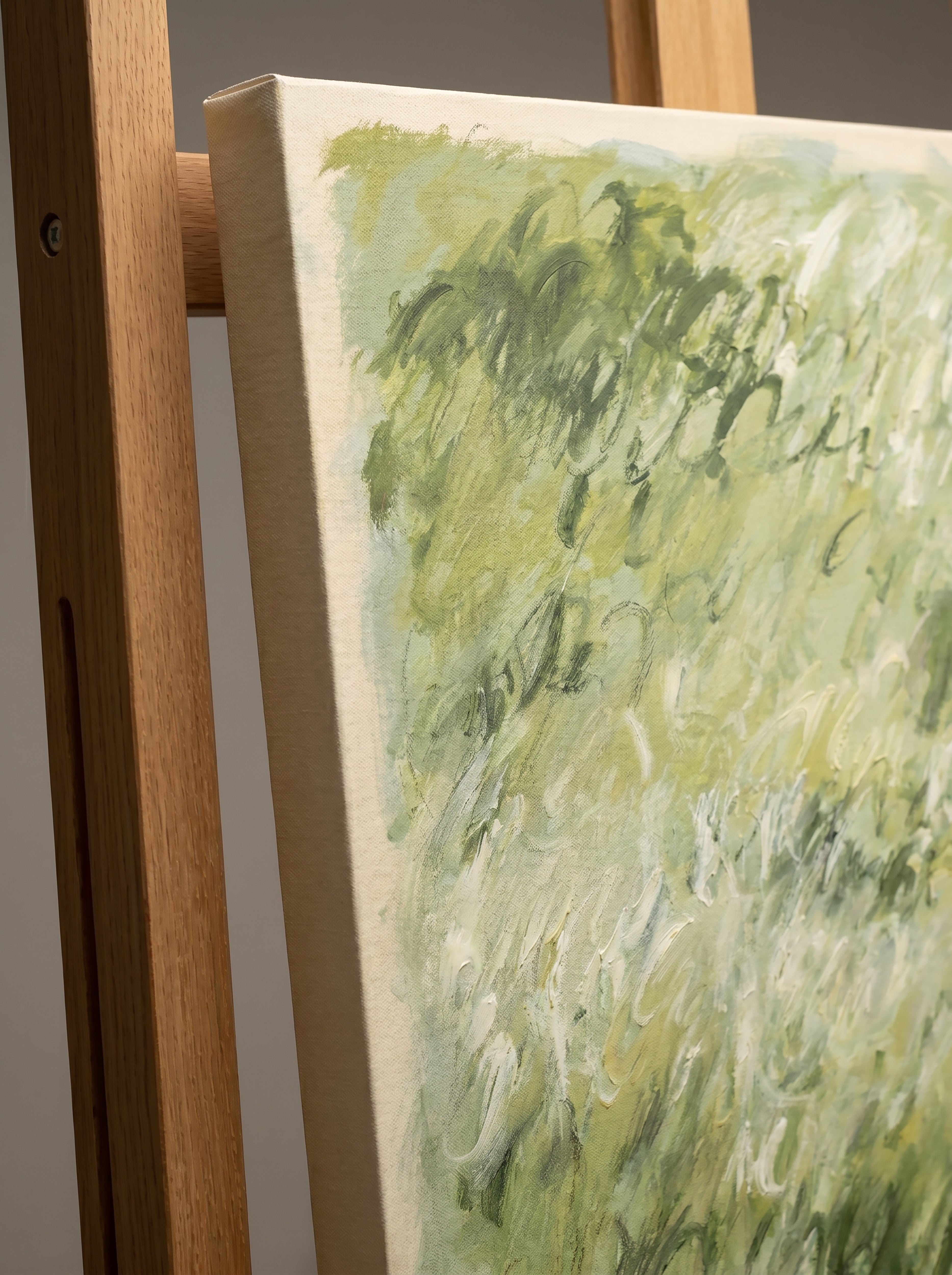 Spring Meadow Hand-Painted Oil on Canvas