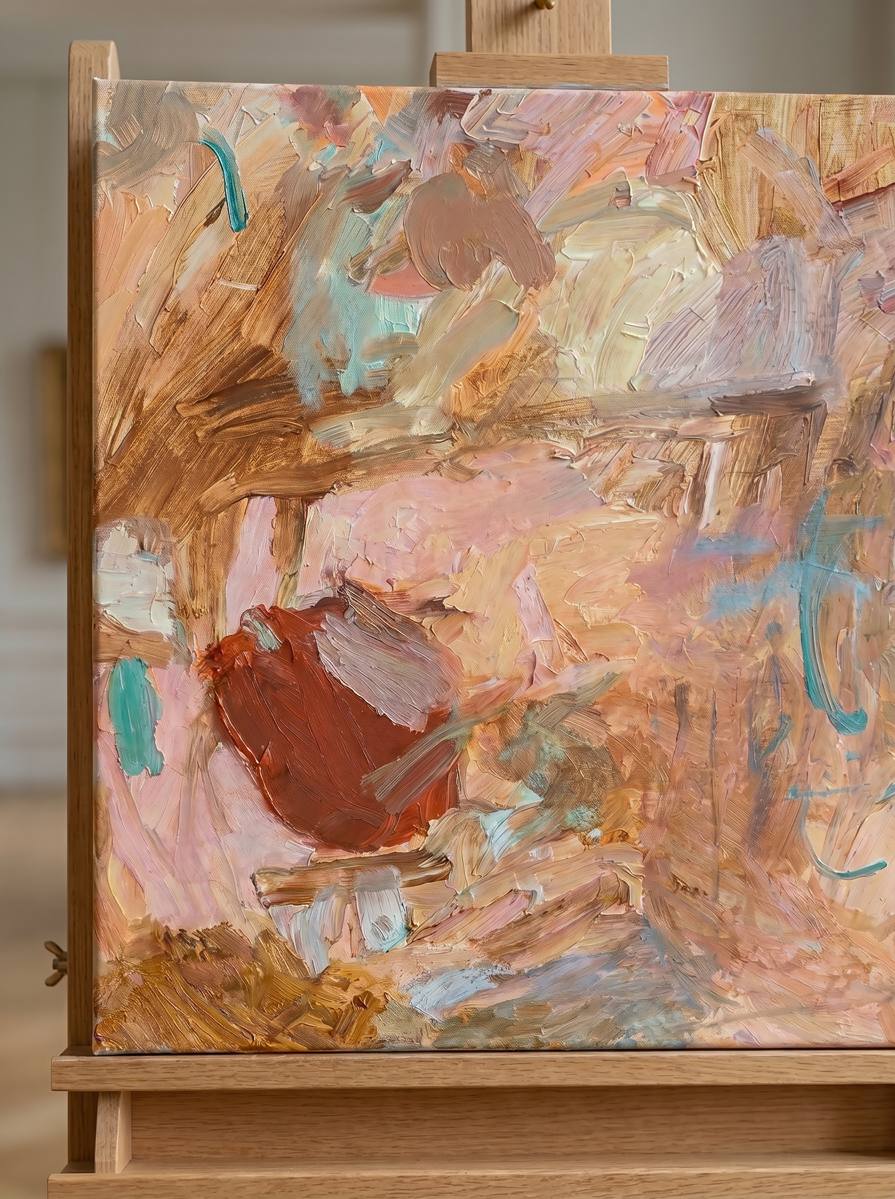 Warm Embrace Hand-Painted Oil on Canvas
