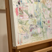 Scholarly Garden Hand-Painted Oil on Canvas