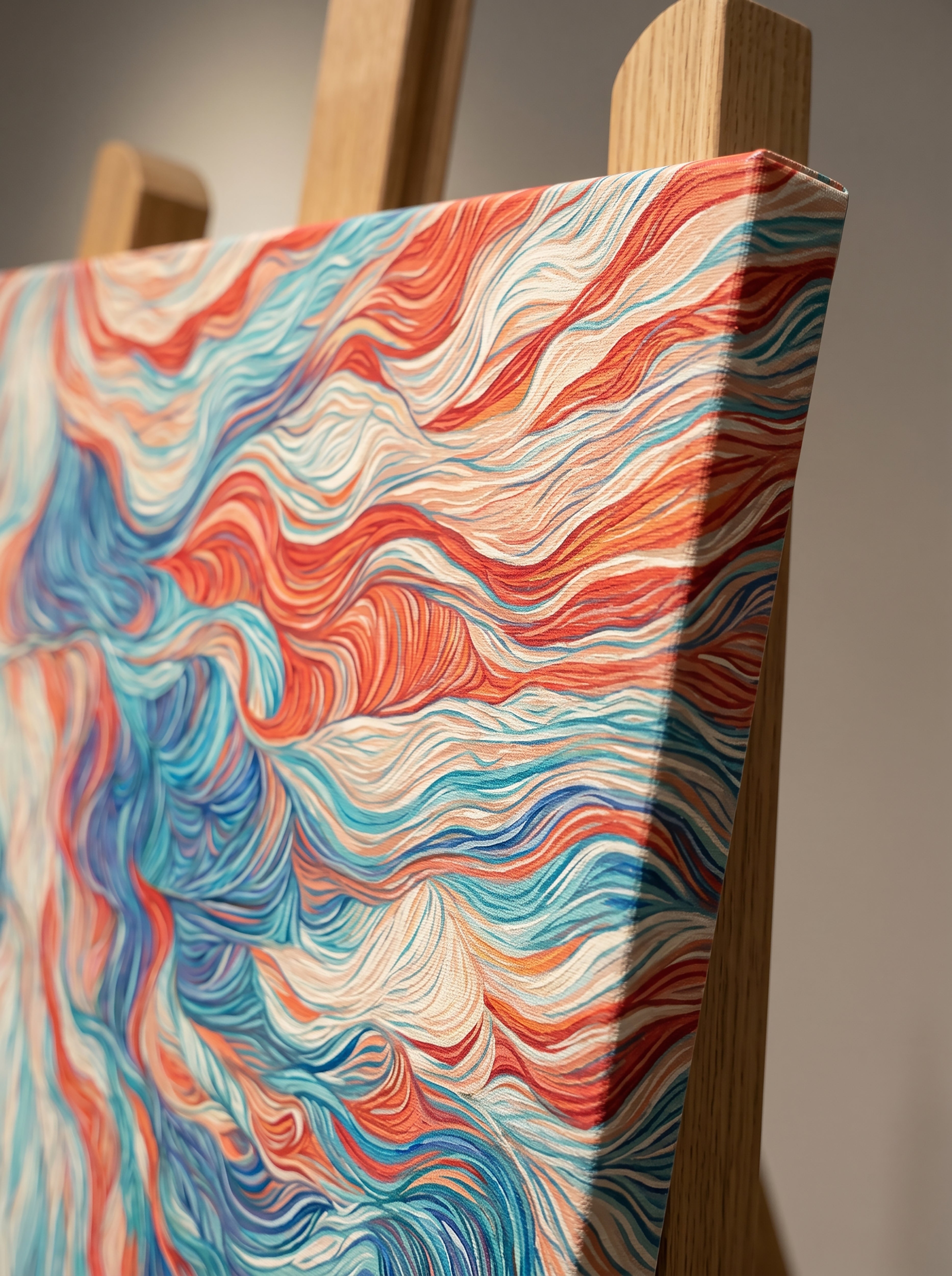 Auspicious Clouds Hand-Painted Oil on Canvas