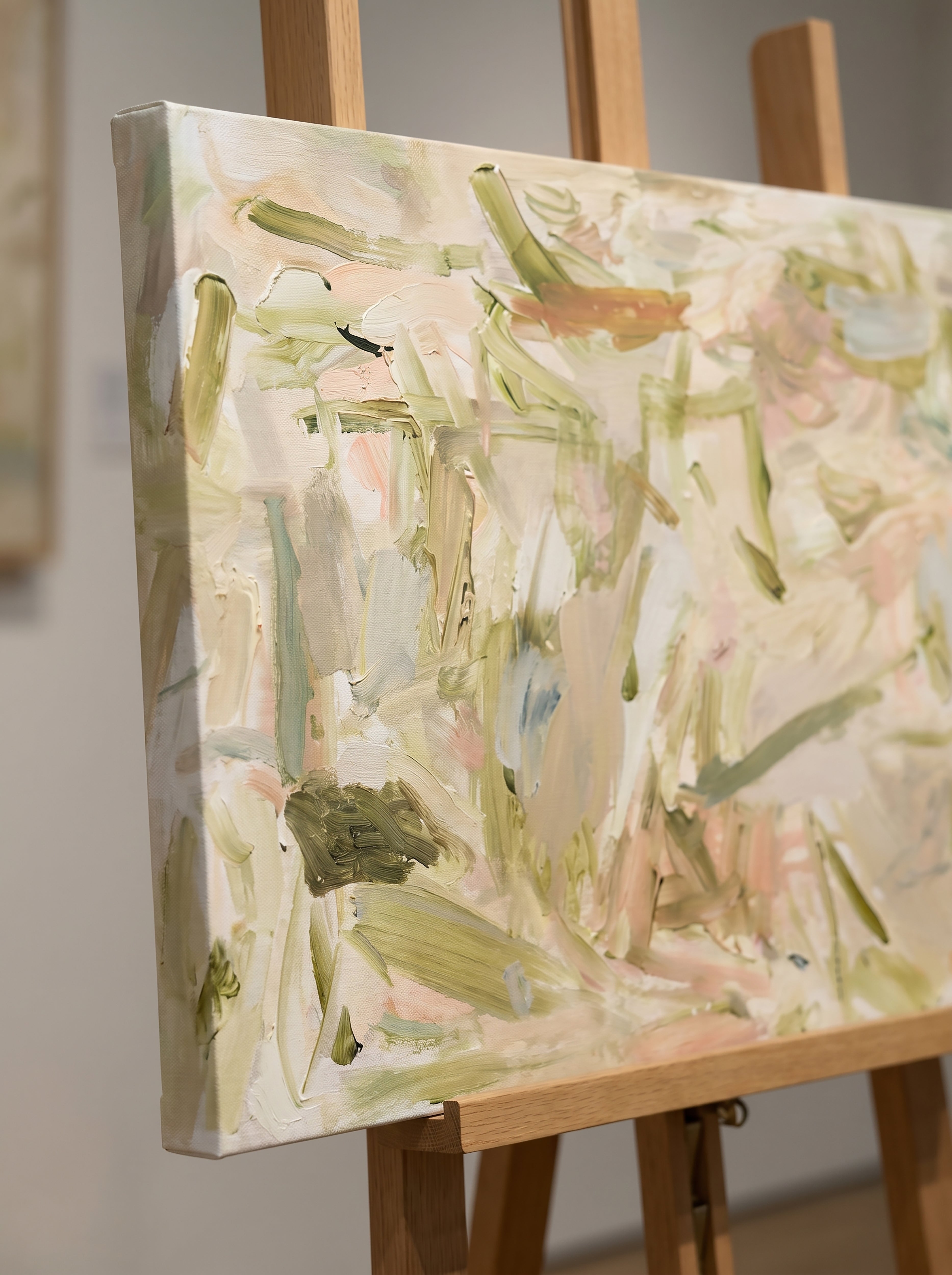 Soft Horizon Hand-Painted Oil on Canvas