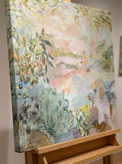 Verdant Whisper Hand-Painted Oil on Canvas