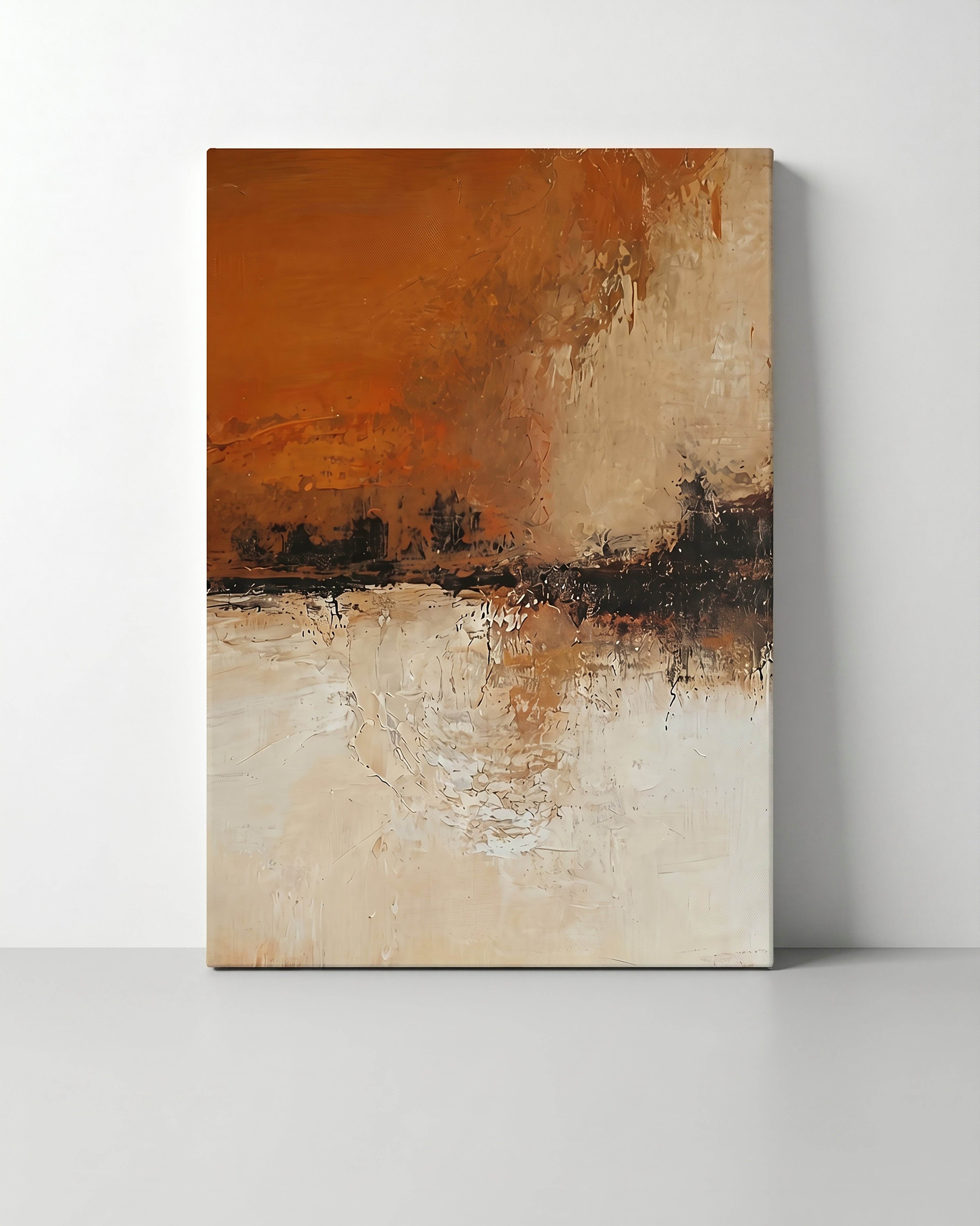 Twilight Meadow Hand-Painted Oil on Canvas