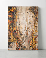 Golden Cascade Hand-Painted Oil on Canvas